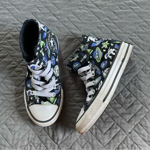 Converse Black Space Hi Tops Sneakers Size 11 Kids